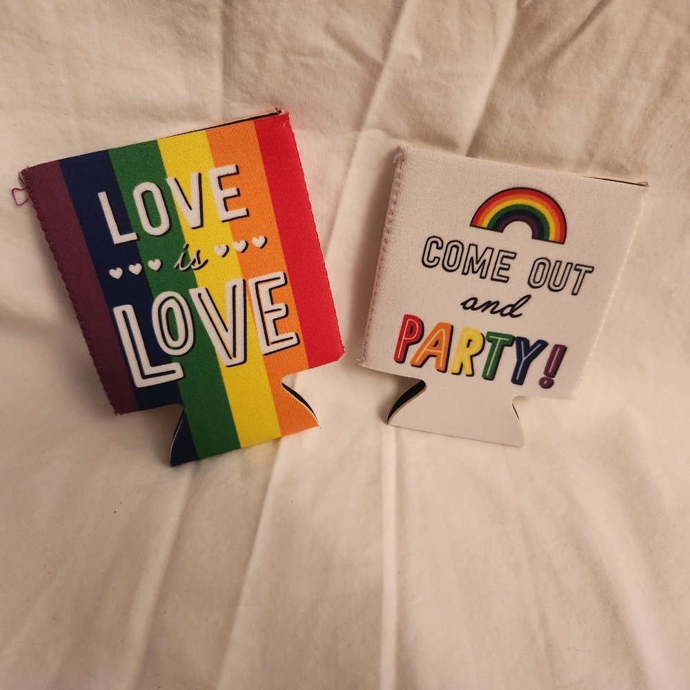 NWOT PRIDE Koozies Set of 2